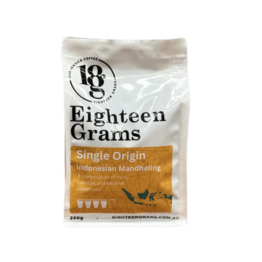 Single Origin - Indonesian Mandheling - Roasted Coffee Melbourne eighteengrams